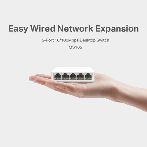 SWITCH MERCUSYS MS105 5 PORT 100MBPS