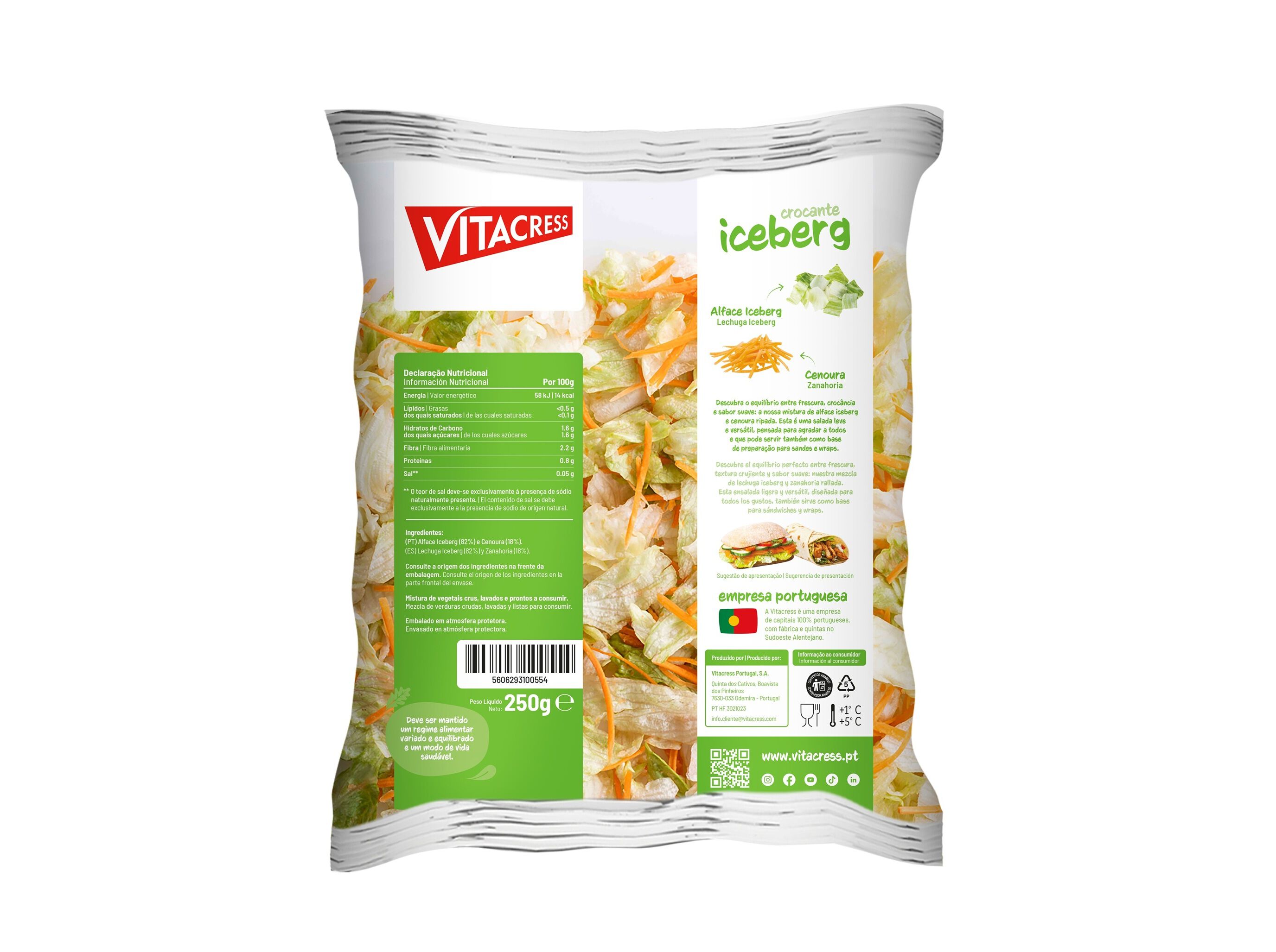 SALADA ALFACE ICEBERG VITACRESS 250 G image number 1