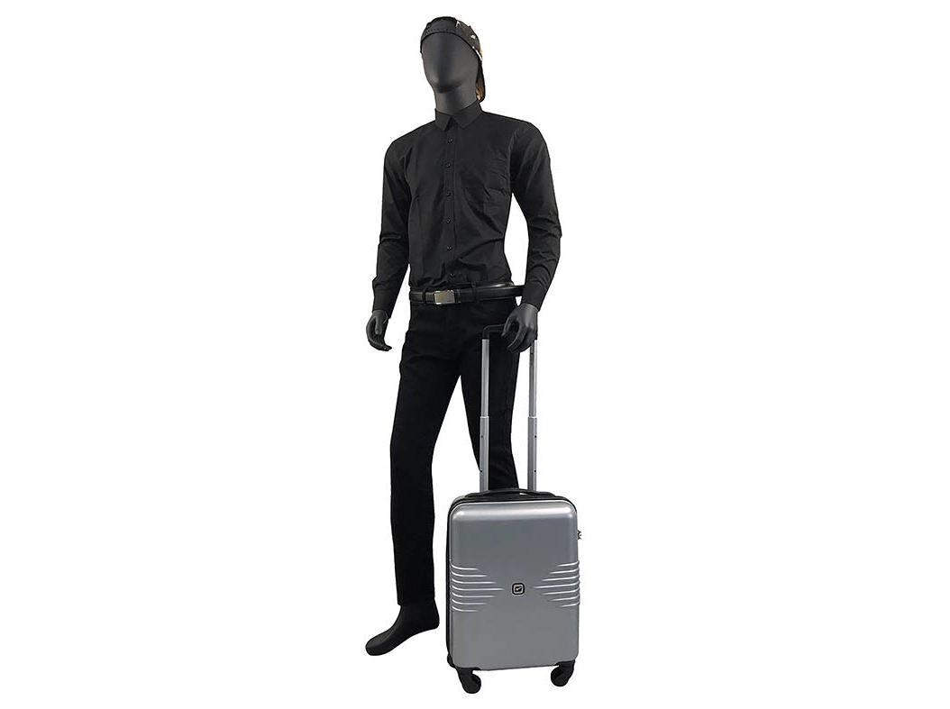 MALA DE CABINE R&Iacute;GIDA AIRPORT CINZENTO 4 RODAS 50CM image number 7