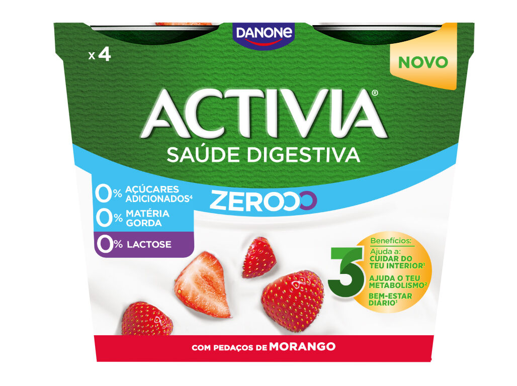 BIFIDUS ACTIVIA MORANGO 000% 4X120G