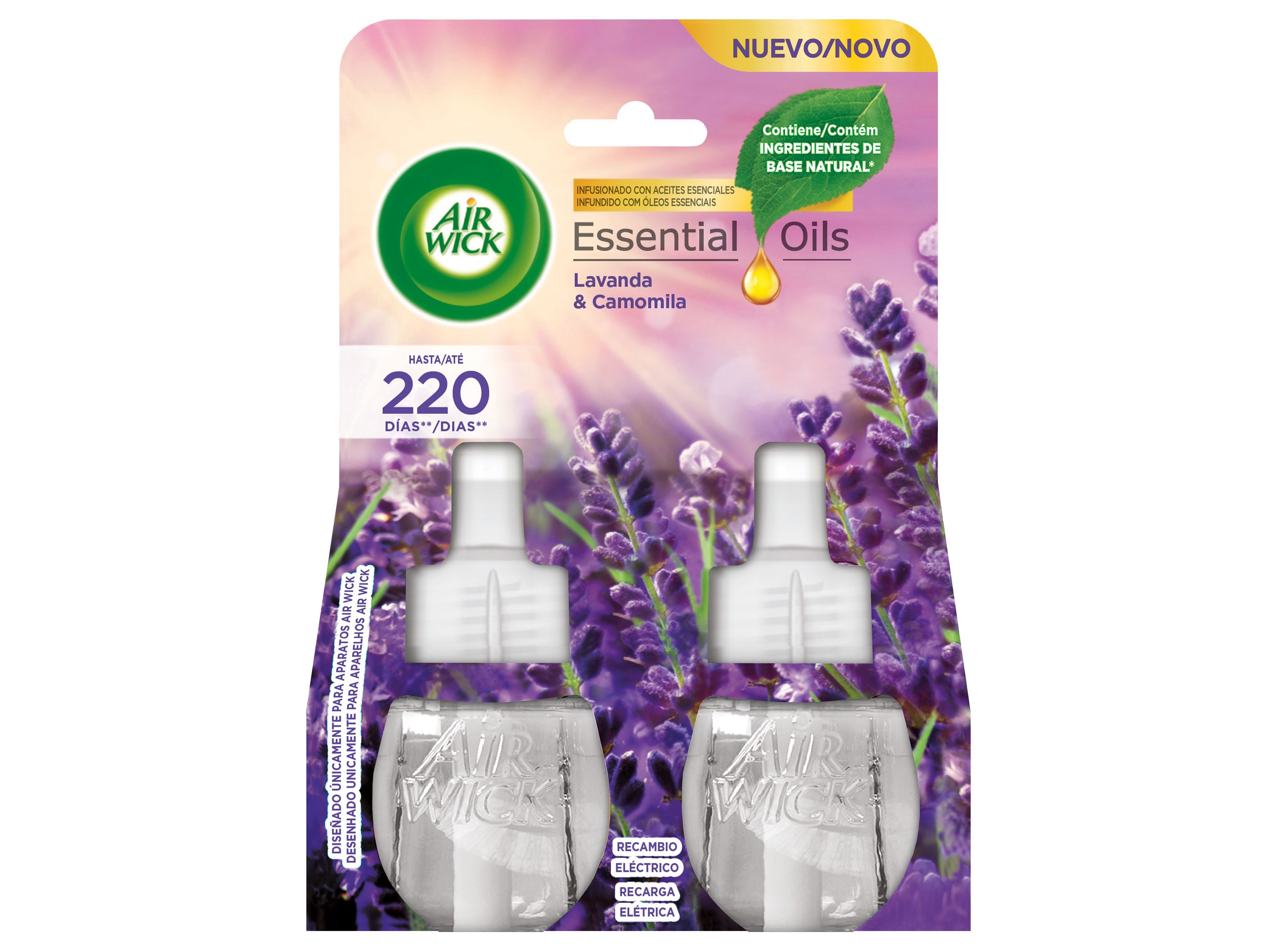 AMBIENTADOR AIR WICK RECARGA LAVANDA 2X19ML image number 0