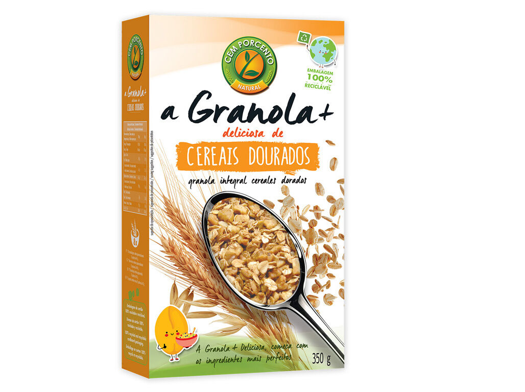 GRANOLA CEM PORCENTO CEREAIS DOURADOS 350G