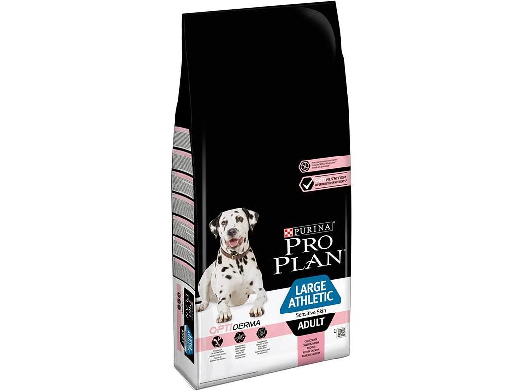 RA&Ccedil;&Atilde;O PARA C&Atilde;O PRO PLAN LARGE ATHLETIC PELE SENS&Iacute;VEL SALM&Atilde;O 14KG