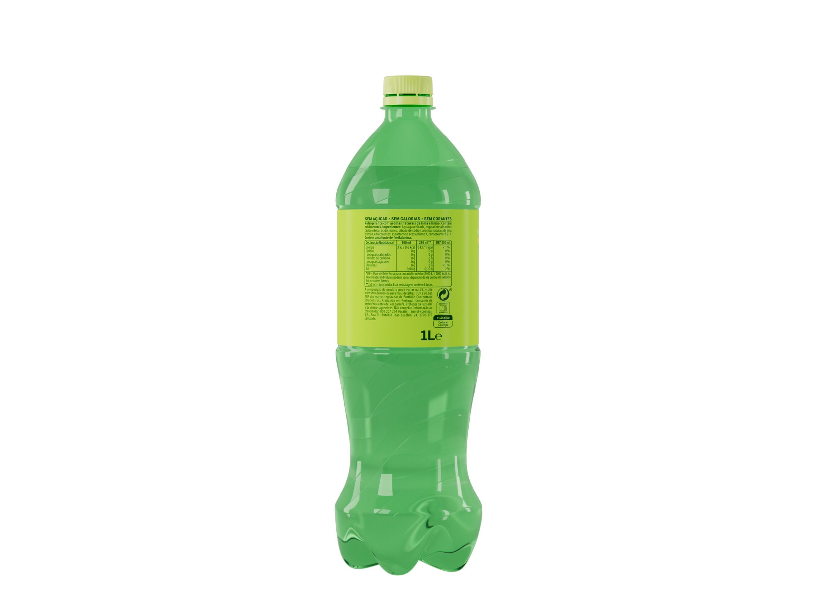 REFRIGERANTE C/ G&Aacute;S 7UP ZERO 1 LT (SDR) image number 1