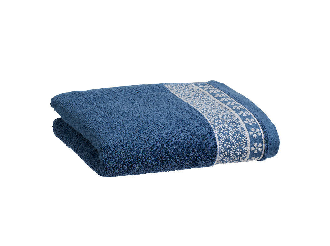 TOALHETE TURCO BARRA ACTUEL AZUL 450G 30X50 image number 0