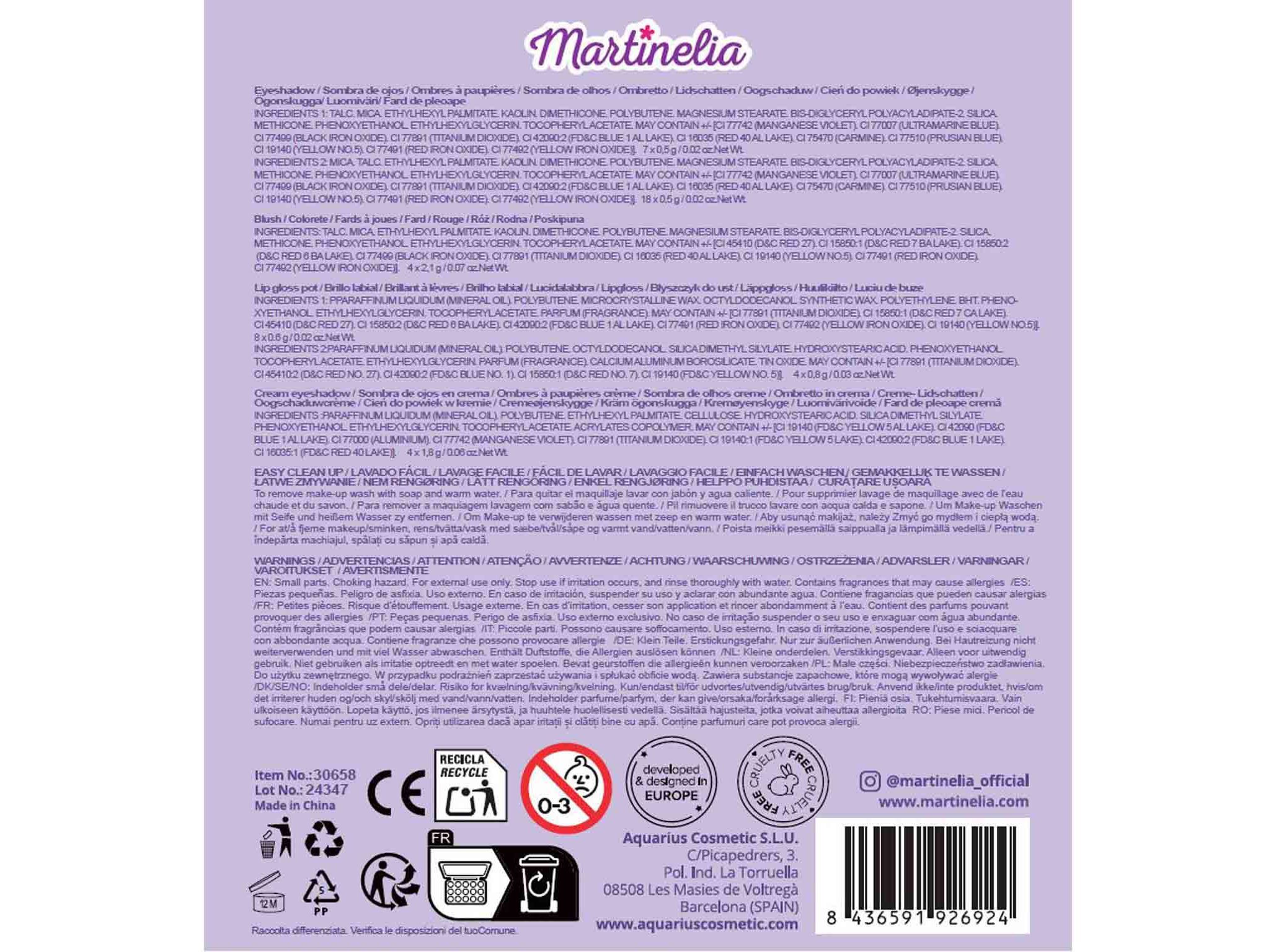 CARTEIRA MAQUILHAGEM MARTINELIA UNICORN image number 2