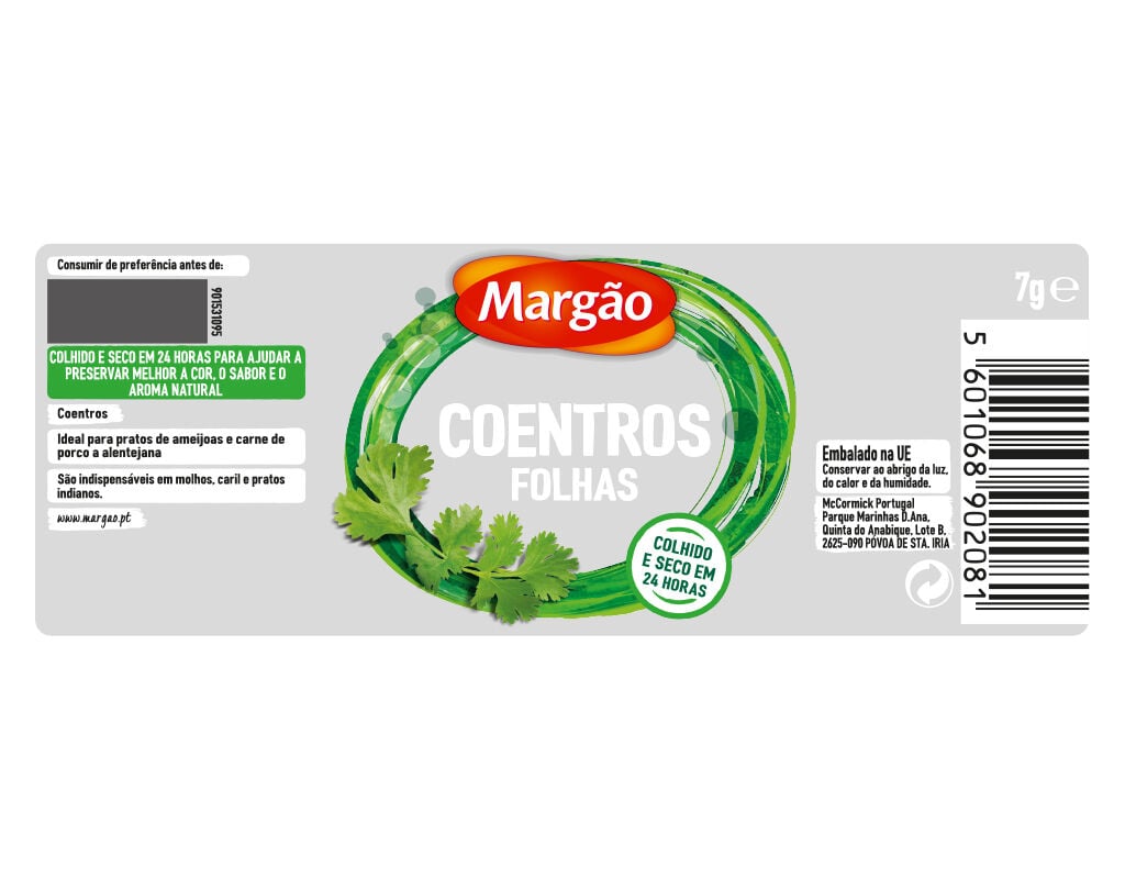 COENTROS MARG&Atilde;O ERVAS AROM&Aacute;TICAS 7G image number 1