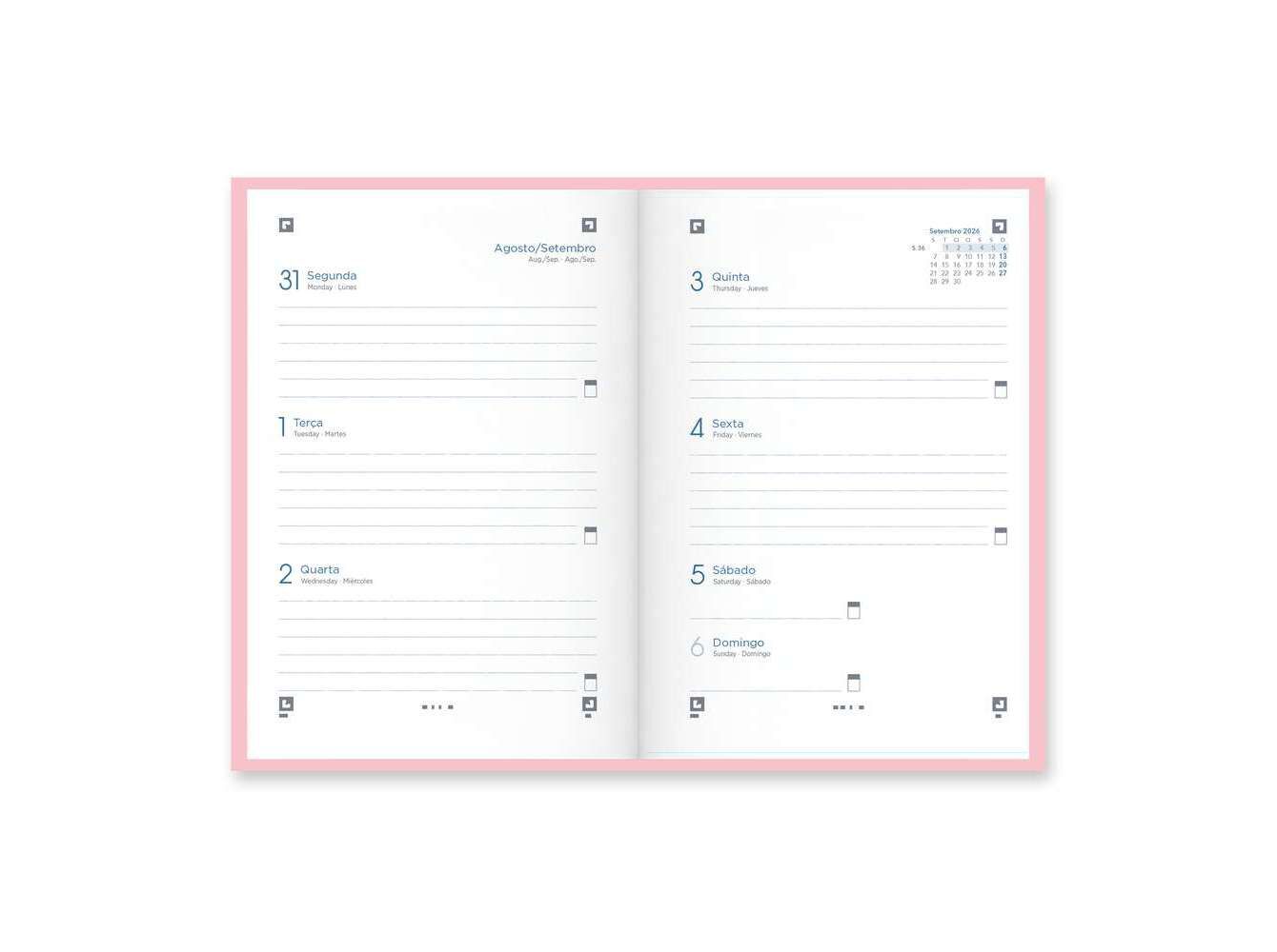 AGENDA ESCOLAR OXFORD TOUCH PASTEL 2026/2027 CORES SORTIDAS image number 1
