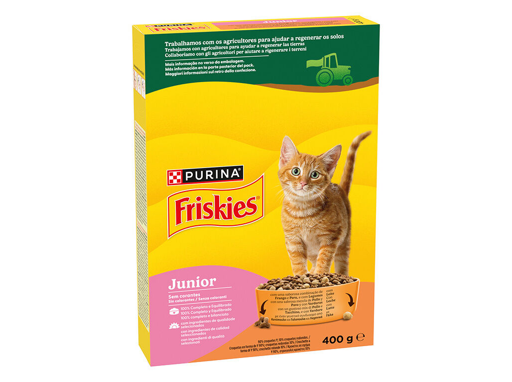 RA&Ccedil;&Atilde;O PARA GATO FRISKIES J&Uacute;NIOR 400G image number 0