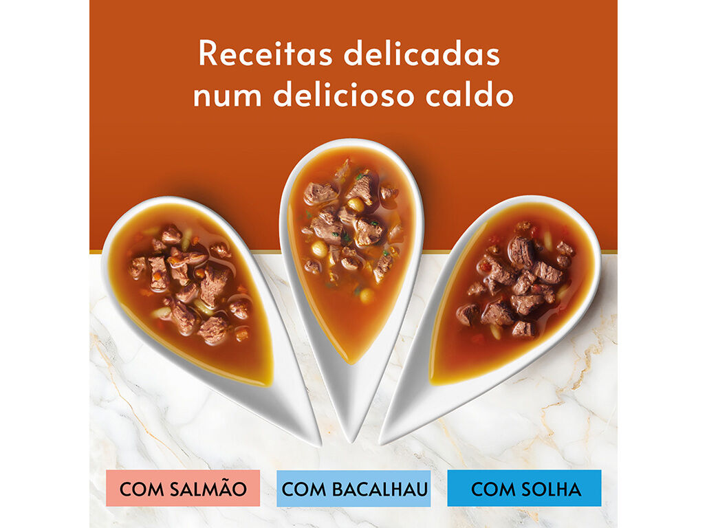 COMIDA H&Uacute;MIDA GATO GOURMET SOUP ROYAL PEIXES 6X45G image number 3