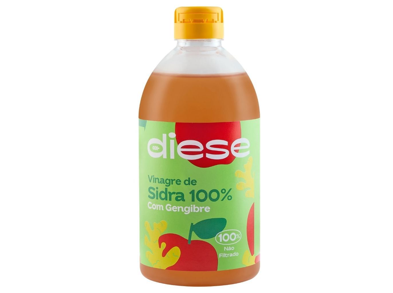 VINAGRE DE SIDRA DIESE N&Atilde;O FILTRADO COM GENGIBRE 500ML image number 0