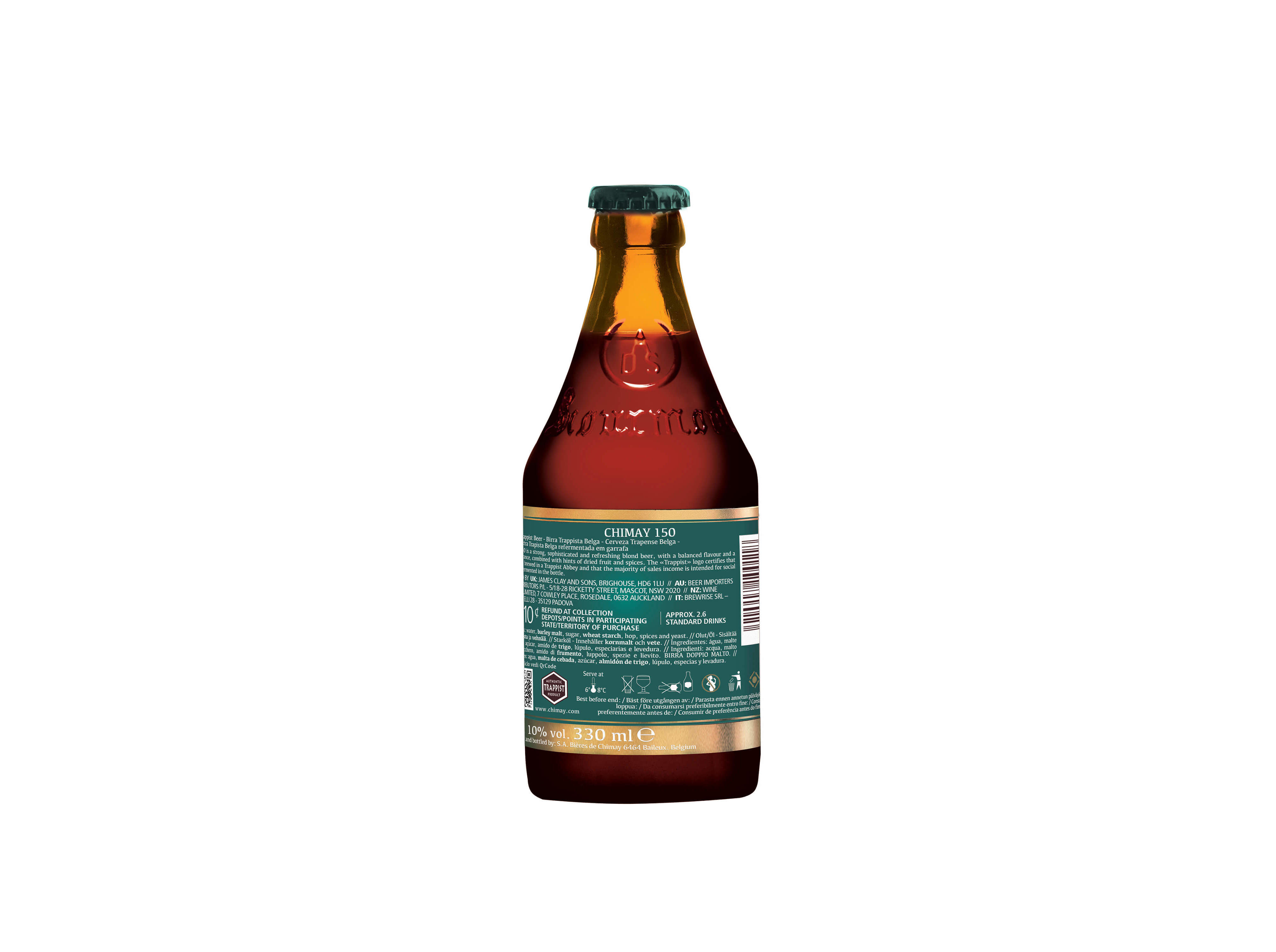 CERVEJA BELGA CHIMAY BLOND STRONG ALE 0.33L image number 1