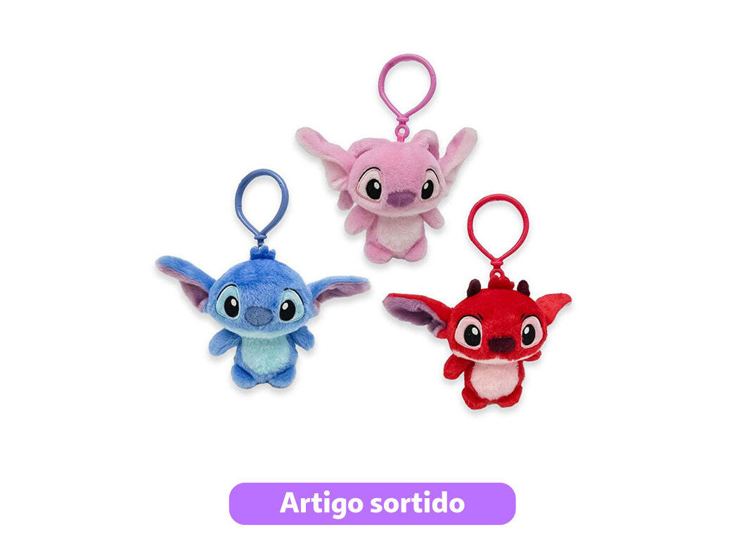 BAG CLIPS FLUFFY STITCH MODELOS SORTIDOS