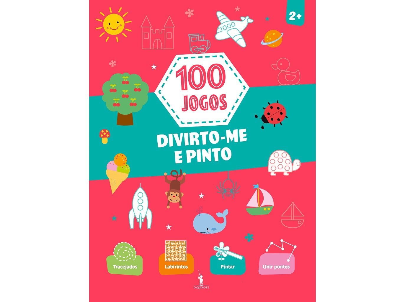 LIVRO 100 JOGOS - DIVIRTO-ME E PINTO (2+ ANOS) image number 1
