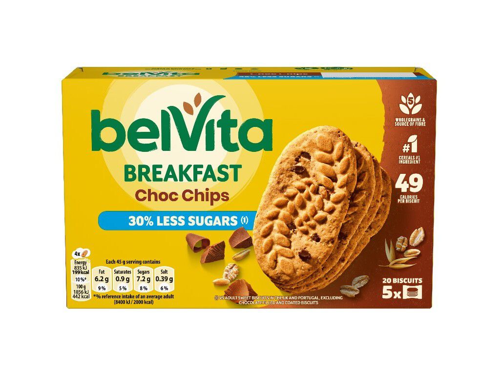 BOLACHA BELVITA PEP CHOC LESS SUGAR 225G image number 0