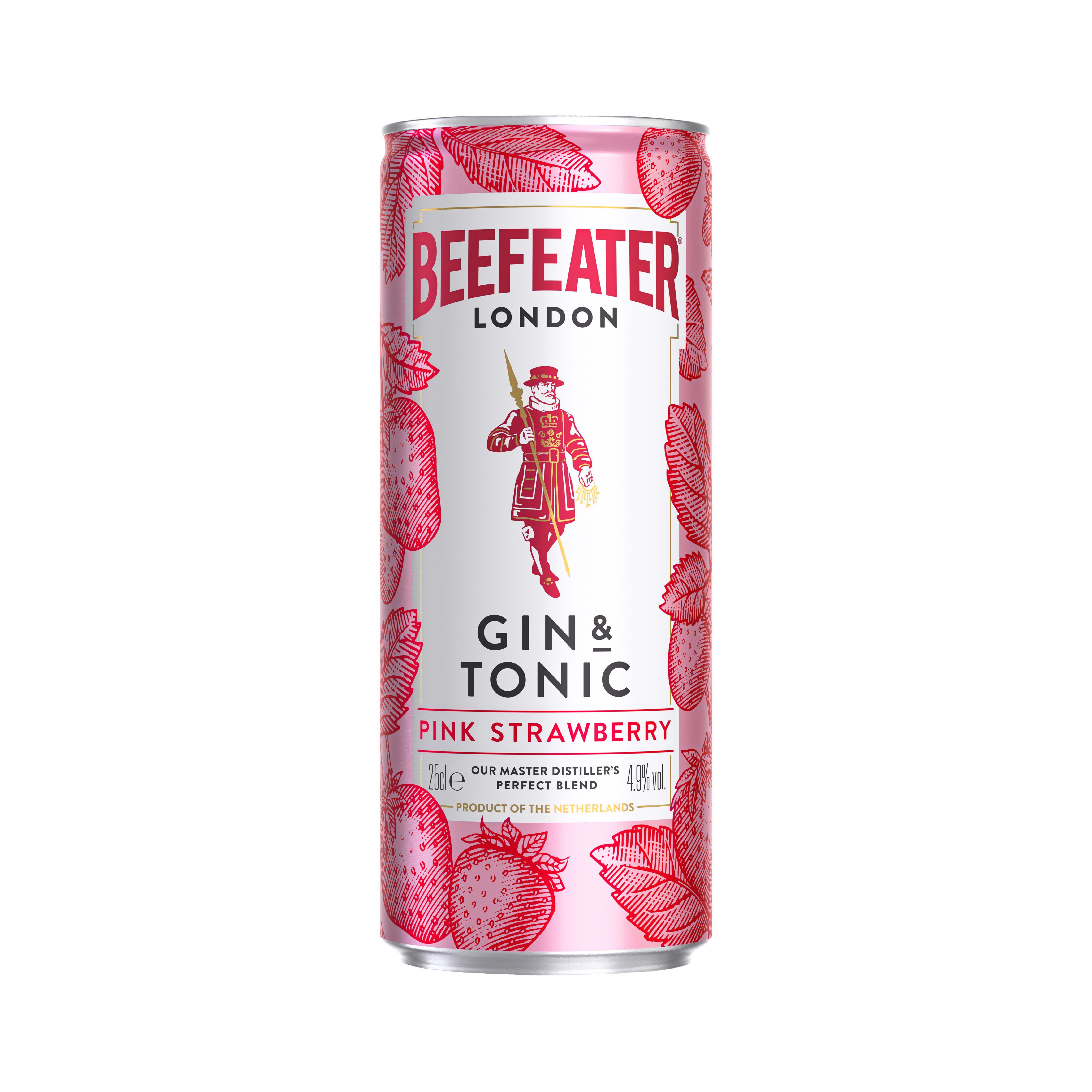 GIN T&Oacute;NICO BEEFEATER PINK LATA 0.25L