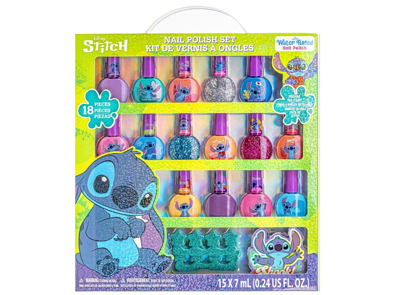 CONJUNTO DE VERNIZES UNHAS STITCH 18 PE&Ccedil;AS