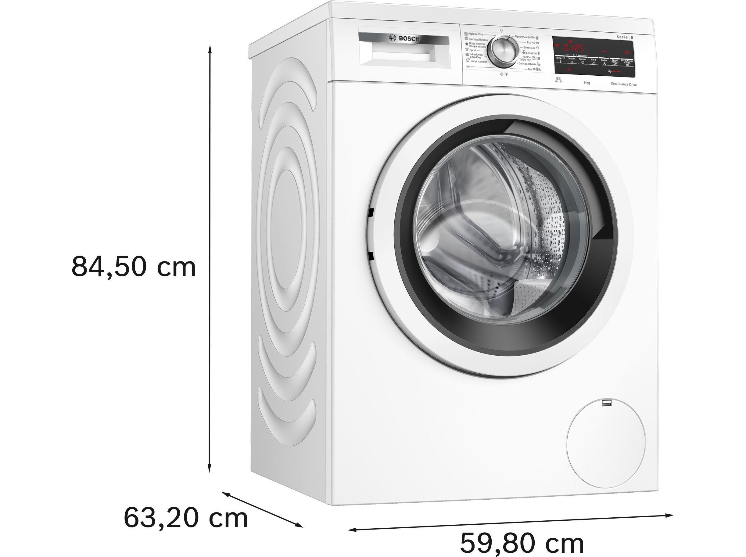 M&Aacute;QUINA DE LAVAR ROUPA BOSCH WUU28T66ES - BRANCO A 9KG image number 1