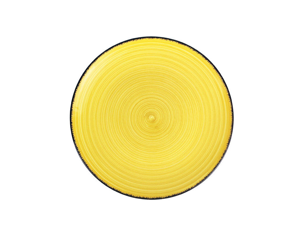 PRATO RASO ACTUEL GR&Eacute;S AMARELO &Oslash;26.8CM