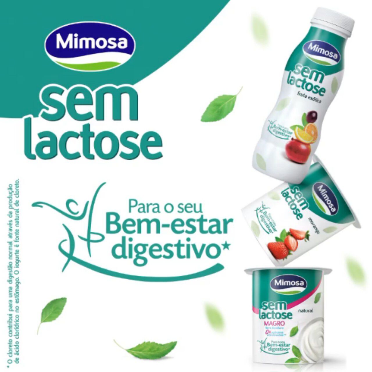 IOGURTE MIMOSA SEM LACTOSE MORANGO 4X125G image number 1