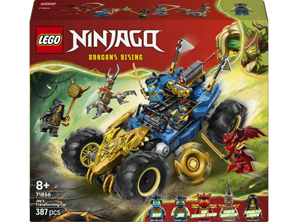 CARRO TRANSFORM&Aacute;VEL DO JAY LEGO NINJAGO 71856