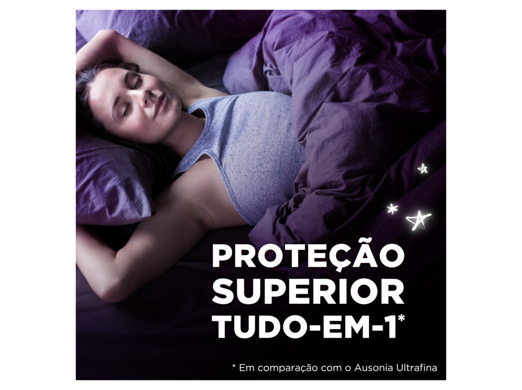 PENSOS HIGI&Eacute;NICOS ULTRAFINA PLUS NOITE AUSONIA 10 UN image number 1