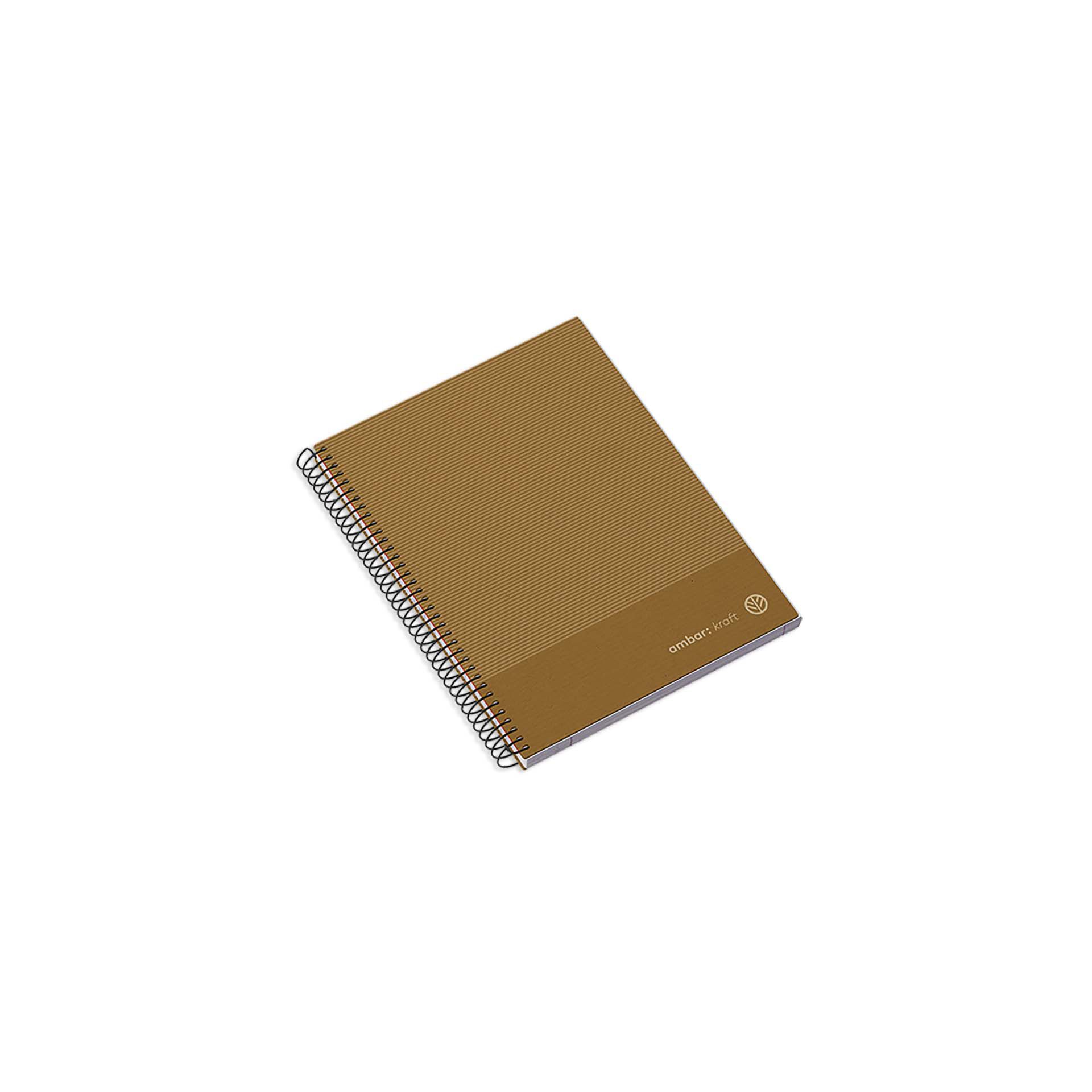 CADERNO ESPIRAL A5 AMBAR KRAFT CAPA DURA QUADRICULADO 100 FOLHAS CORES SORTIDAS image number 2