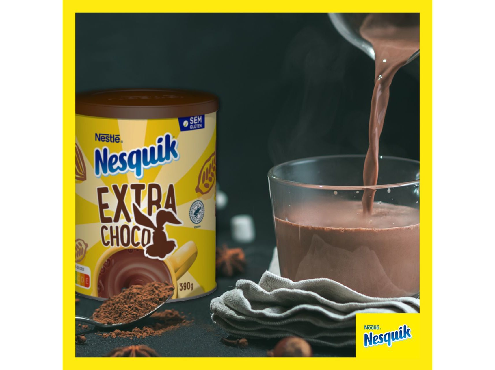 ACHOCOLATADO NESQUIK EXTRA CHOCOLATE 390G image number 1