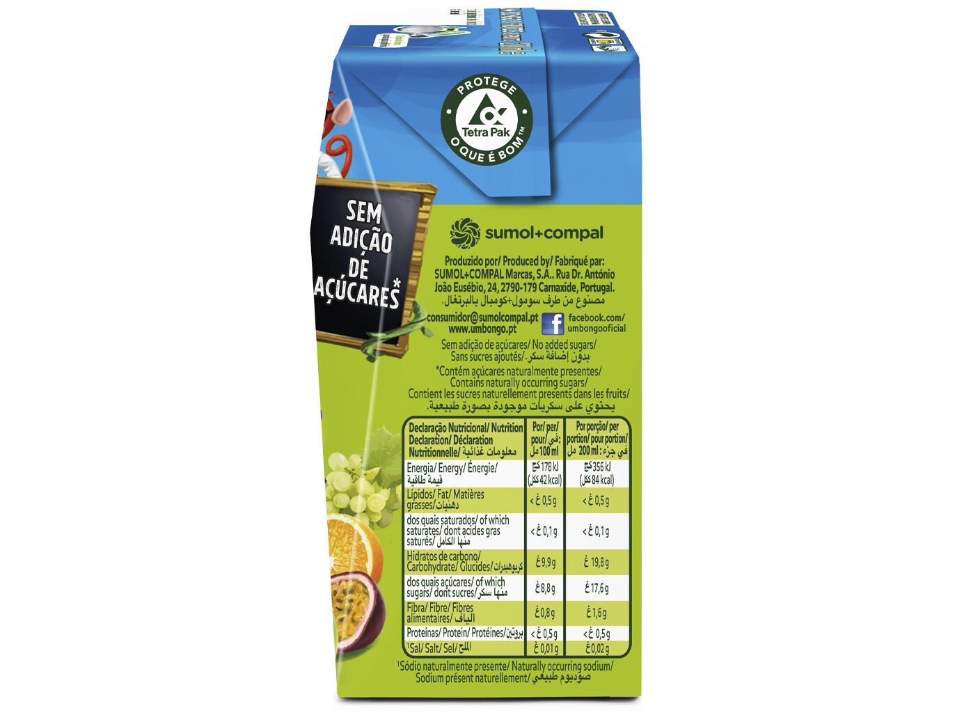 N&Eacute;CTAR UM BONGO 8 FRUTOS 6X0.20L image number 1