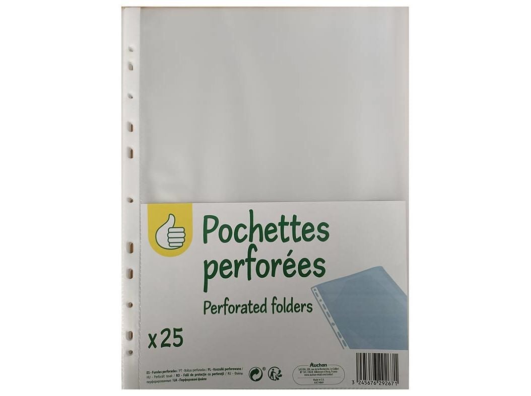 BOLSA CATALOGO A4 POLEGAR 35 MICRONS 25 UNIDADES