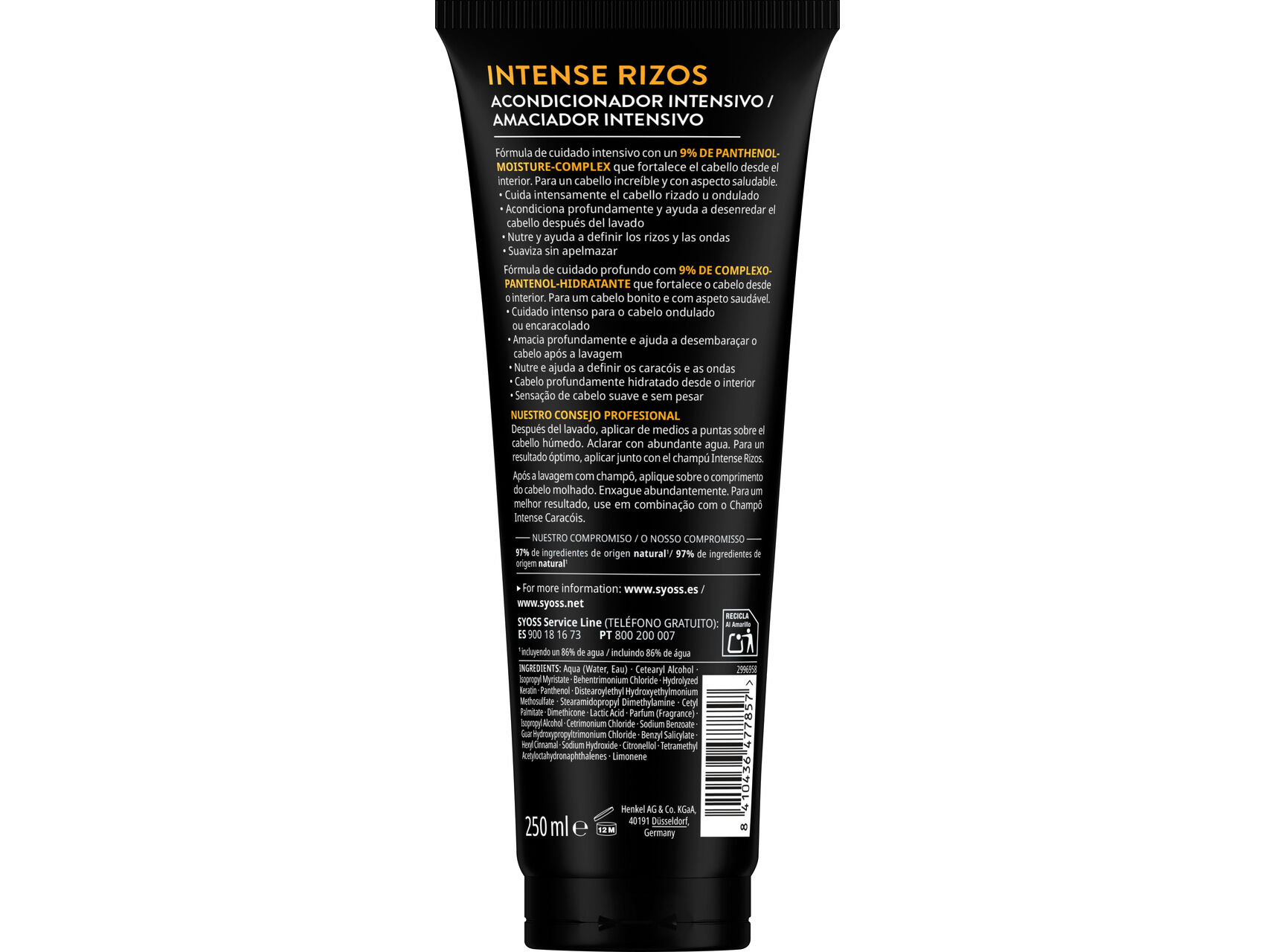 CONDICIONADOR SYOSS INTENSE CARAC&Oacute;IS 250 ML image number 1