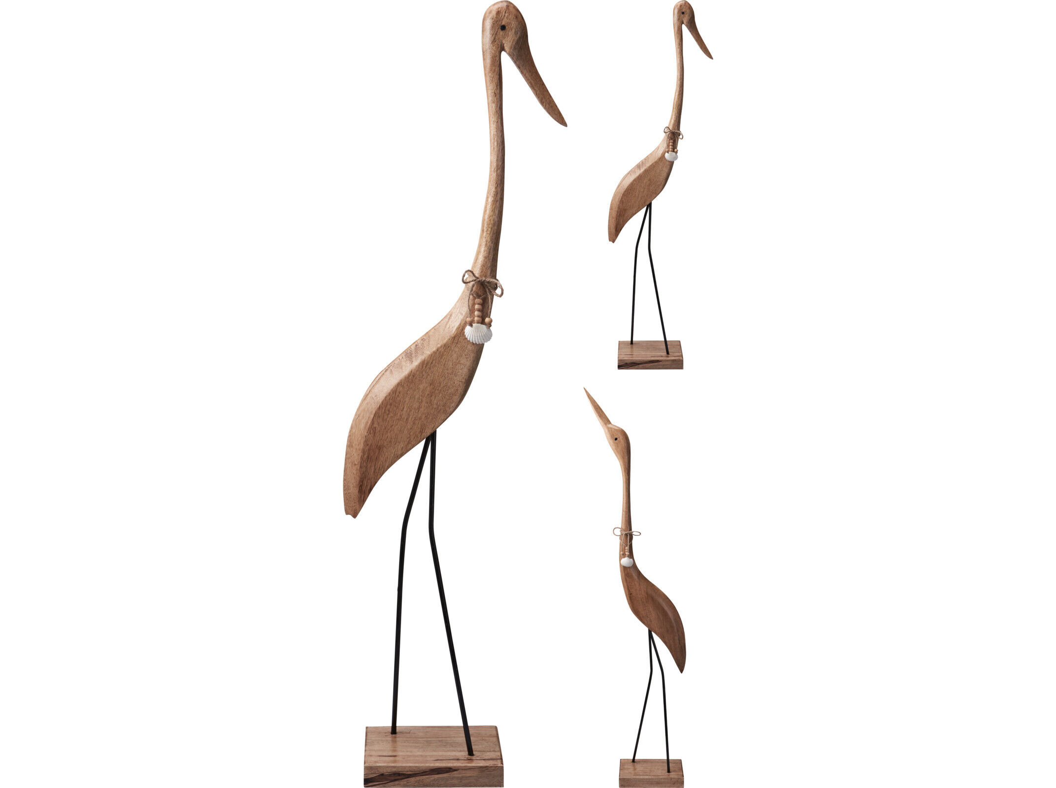 FLAMINGO DECO KOOPMAN MADEIRA 16X10X66 CM MODELOS SORTIDOS image number 1