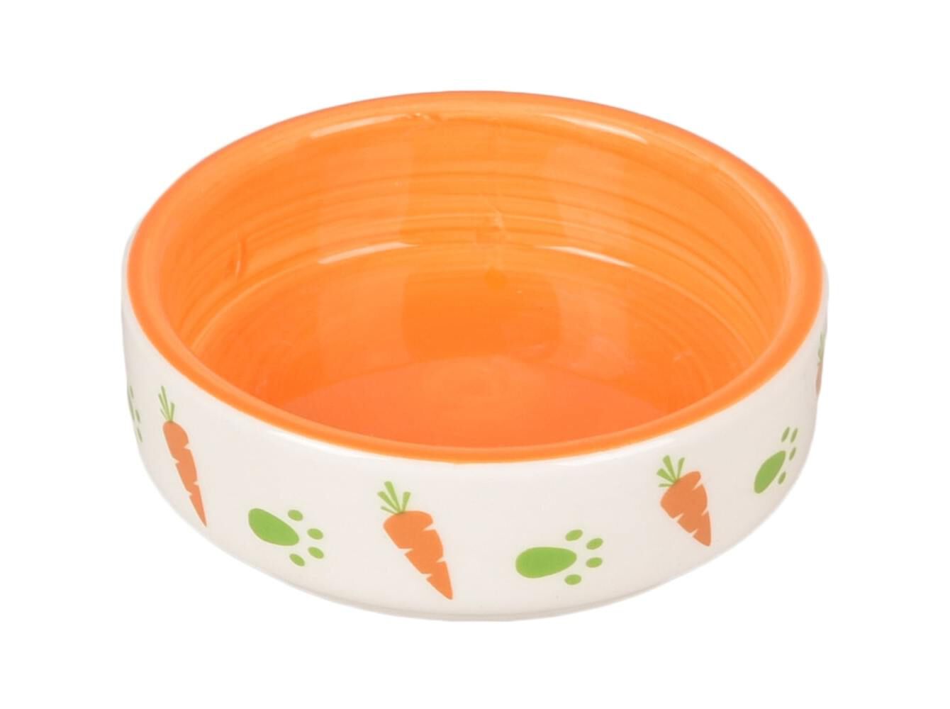 COMEDOURO ROEDORES IGGY CER&Acirc;MICA LARANJA 100ML 8.5CM