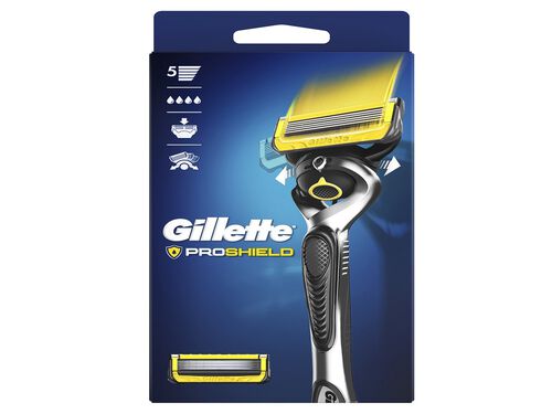 Máquina de Barbear com 2 Recargas de Lâminas ProShield Gillette image number 1
