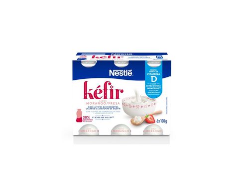 Kefir Nestlé Morango 6x100g | Auchan
