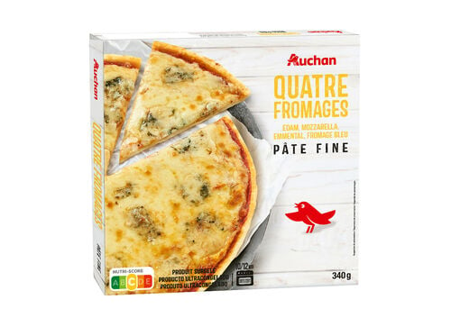 PIZZA AUCHAN EXTRA FINA DIVINA 4 FORMAGGI 340G image number 0