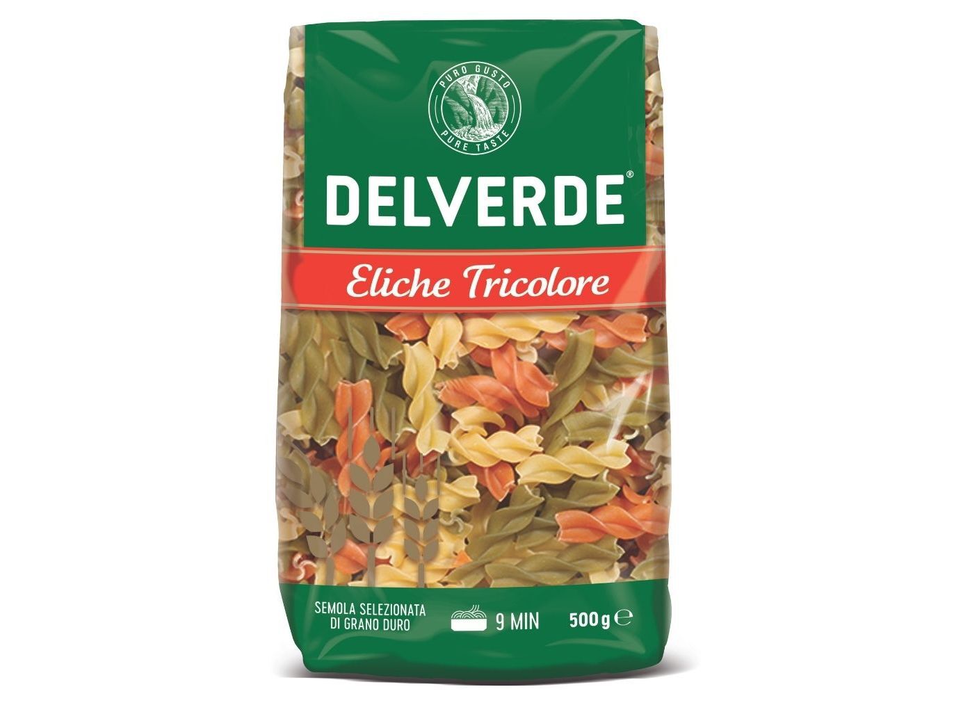 FUSILLI DELVERDE TRICOLOR 500G image number 0