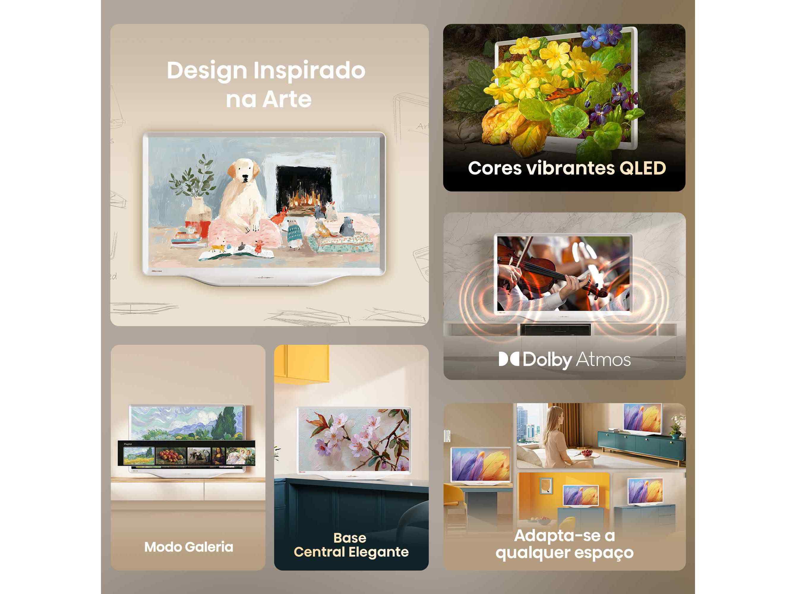 TV QLED HISENSE 32S5Q SMART FULL HD image number 2