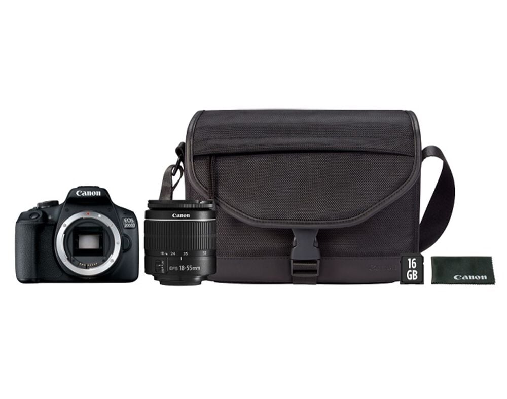 M&Aacute;QUINA FOTOGR&Aacute;FICA REFLEX CANON EOS 2000D + EF-S 18-55MM F/3.5-5.6 III DC image number 1