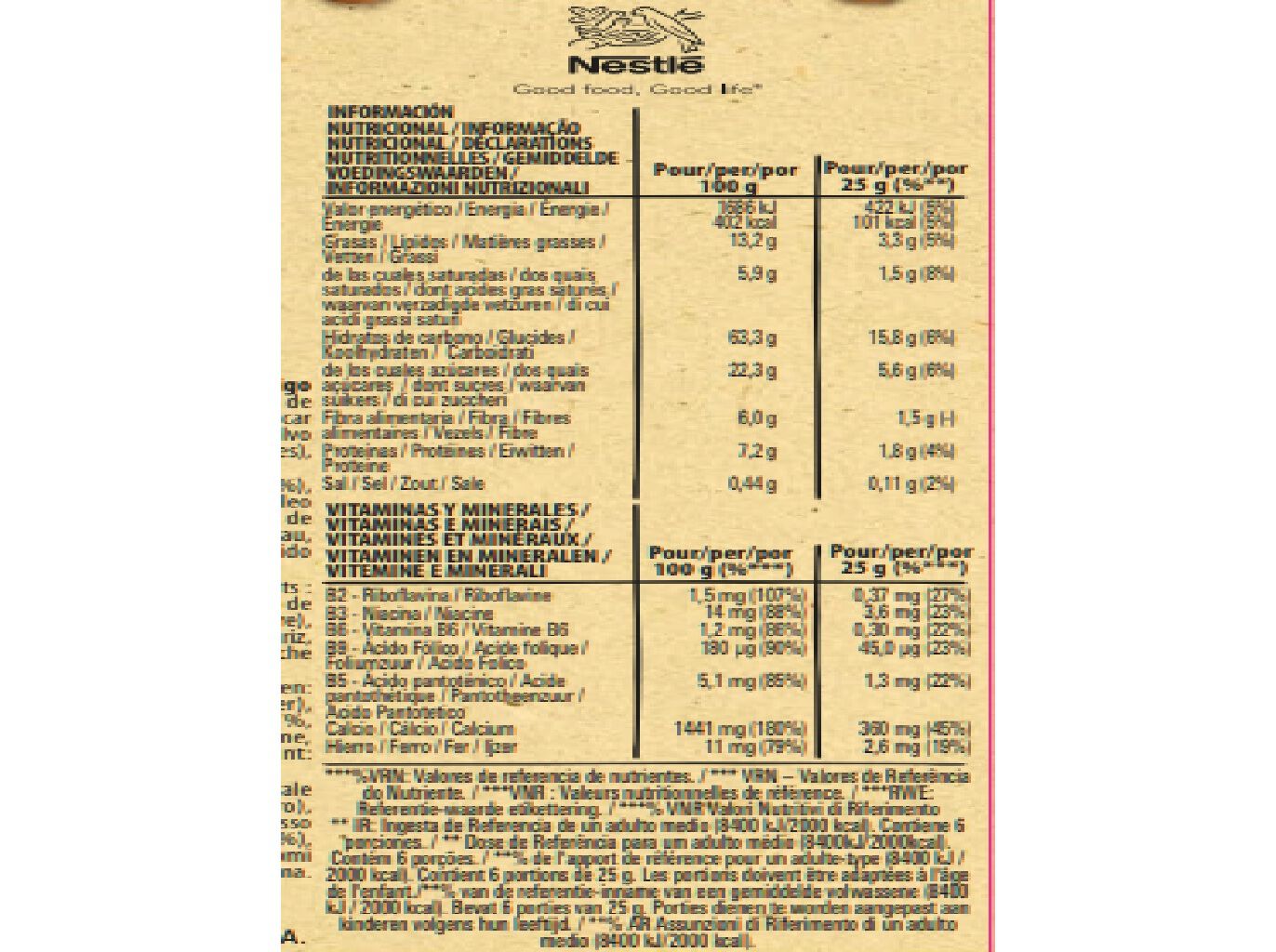 BARRAS DE CEREAIS NESQUIK 6X25G image number 1