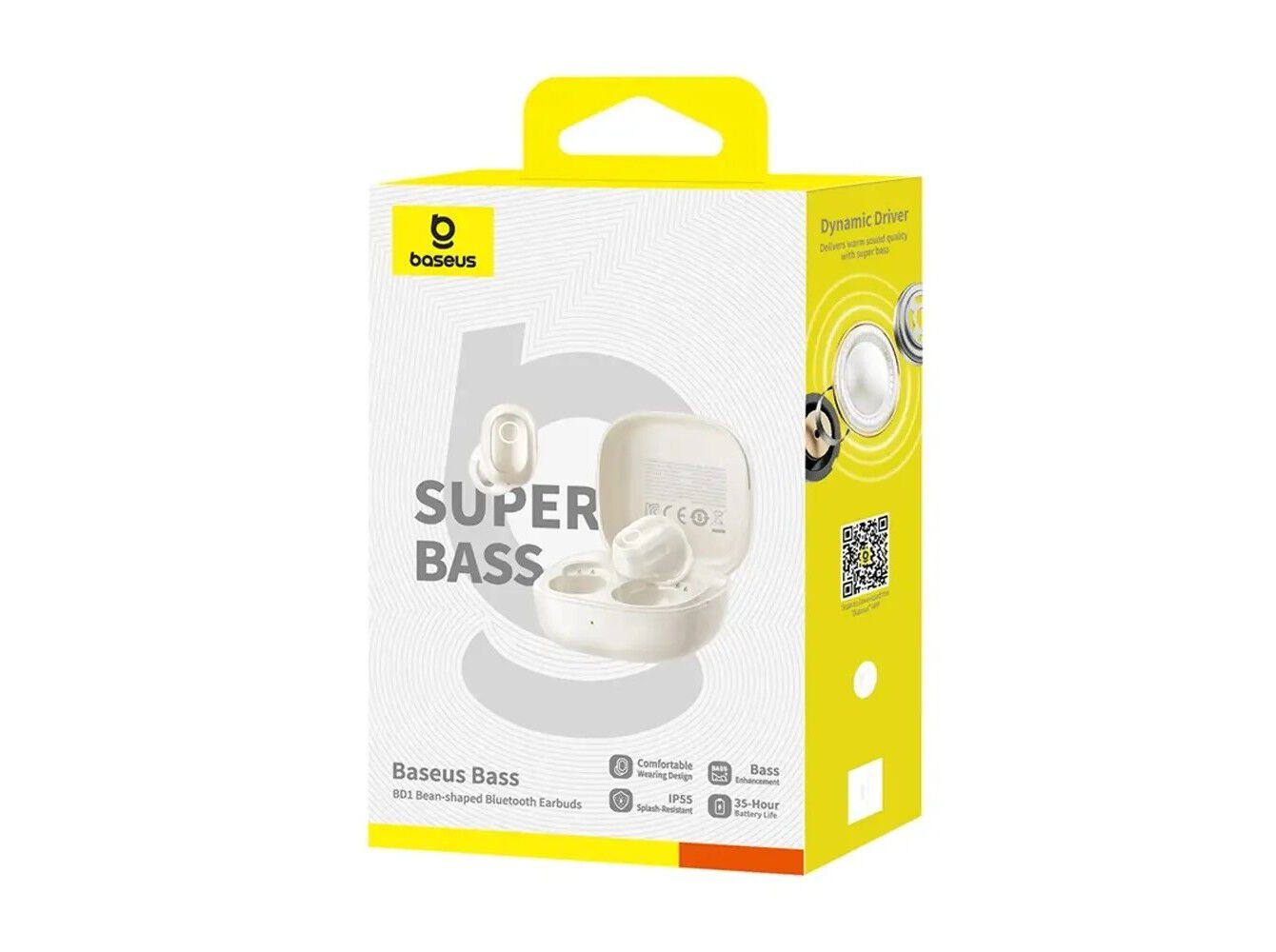 AURICULARES BASEUS BASS BD1 TWS TRUE WIRELESS BRANCOS image number 2