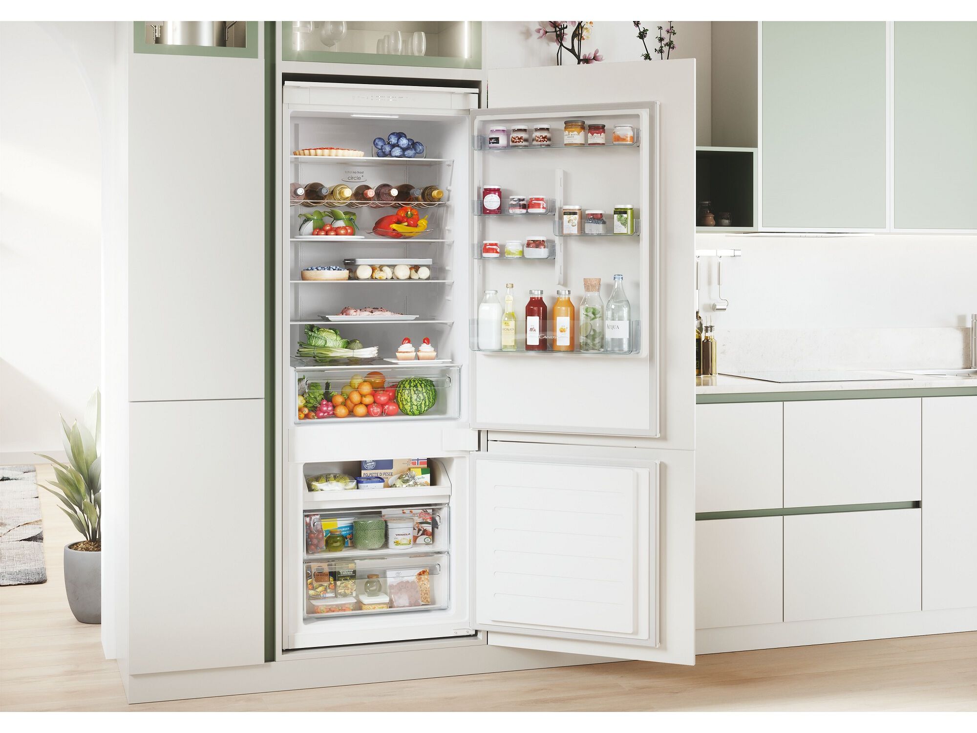 COMBINADO CANDY CBT7719EW ENCASTRE 364 L image number 8