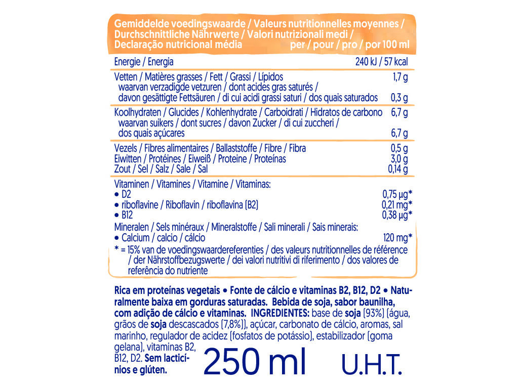 BEBIDA ALPRO SOJA BAUNILHA 250ML image number 1