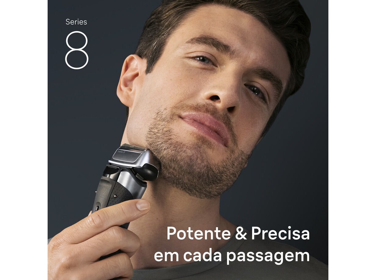 M&Aacute;QUINA BARBEAR BRAUN SHAVER S8 8617 S SILVER image number 1