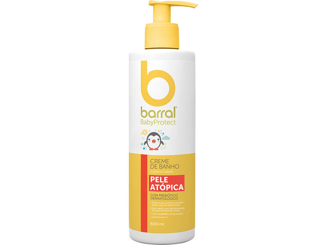 CREME BARRAL BANHO BABYPROTECT PELE AT&Oacute;PICA 500ML