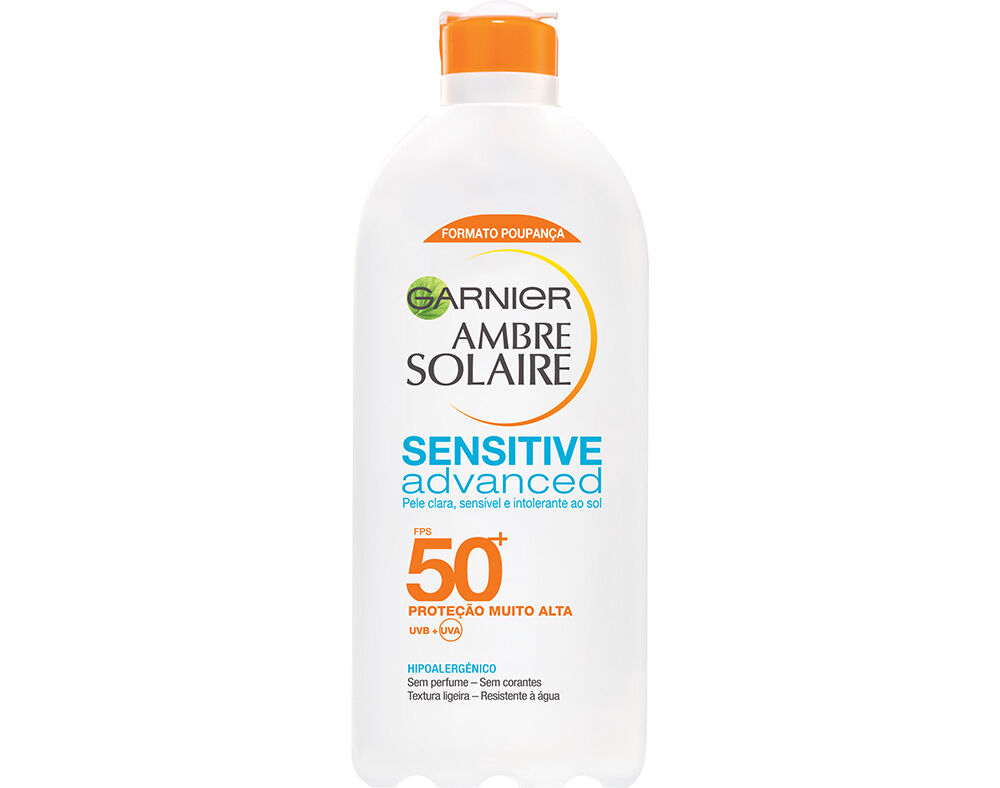 PROTECTOR AMBRE SOLAIRE SOLAR SENSITIVE ADVANCED LEITE FPS50 400ML