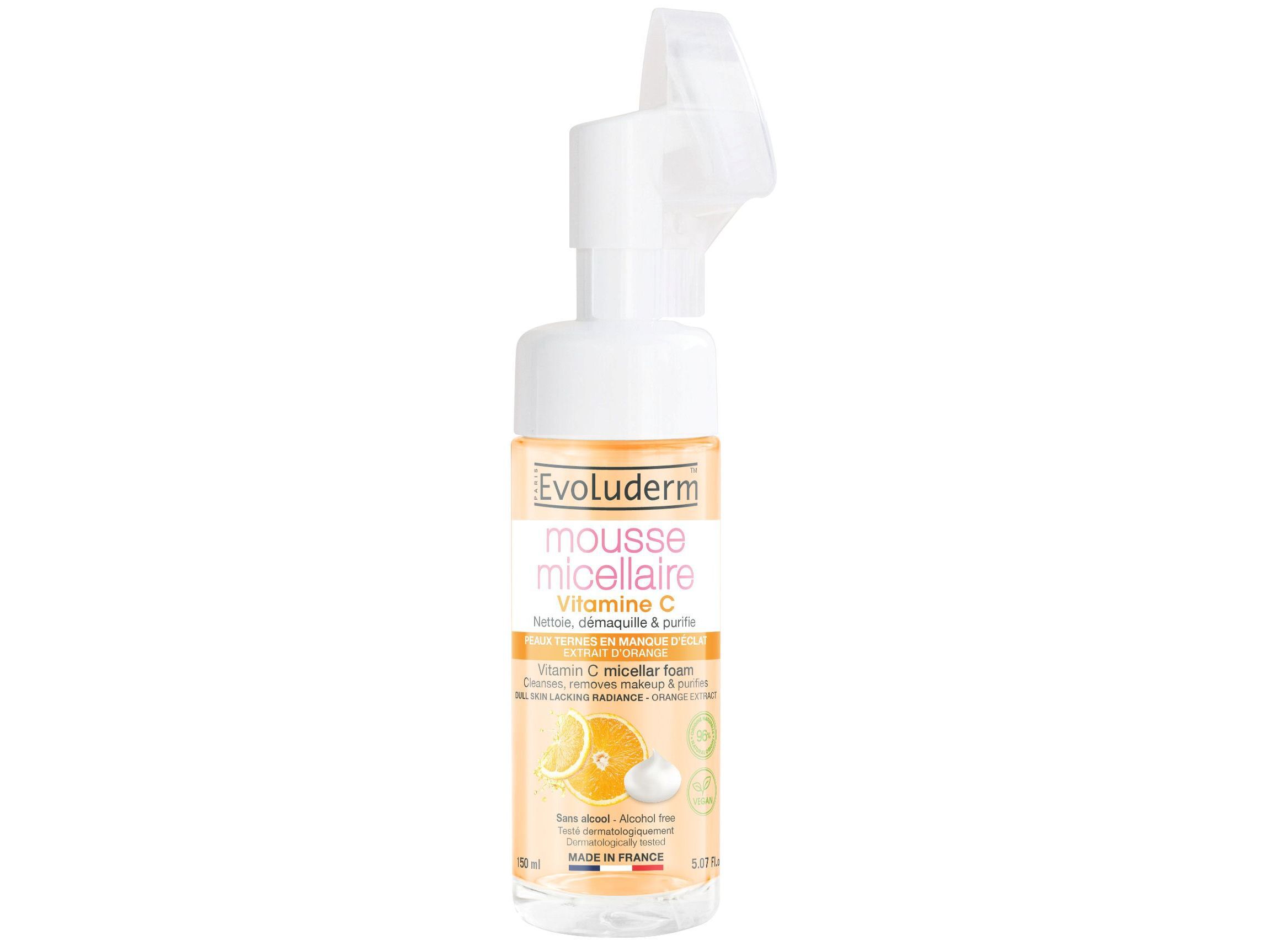 MOUSSE DE LIMPEZA EVOLUDERM VITAMINA C ESCOVA 150 ML