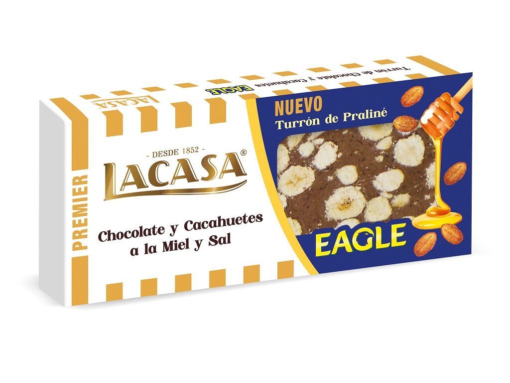 CHOCOLATE LACASA EAGLE TORR&Atilde;O DE PRALIN&Eacute; 225G image number 1