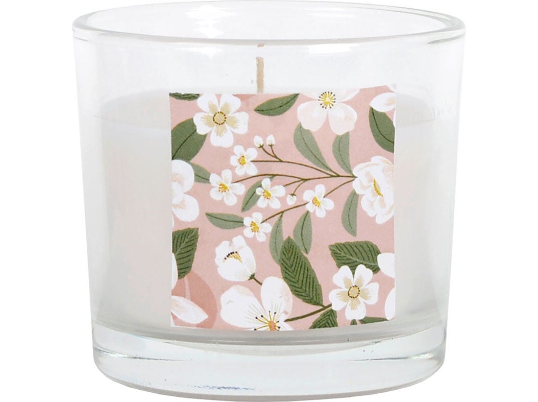 VELA AROM&Aacute;TICA ACTUEL VIDRO FLORES BRANCAS image number 0