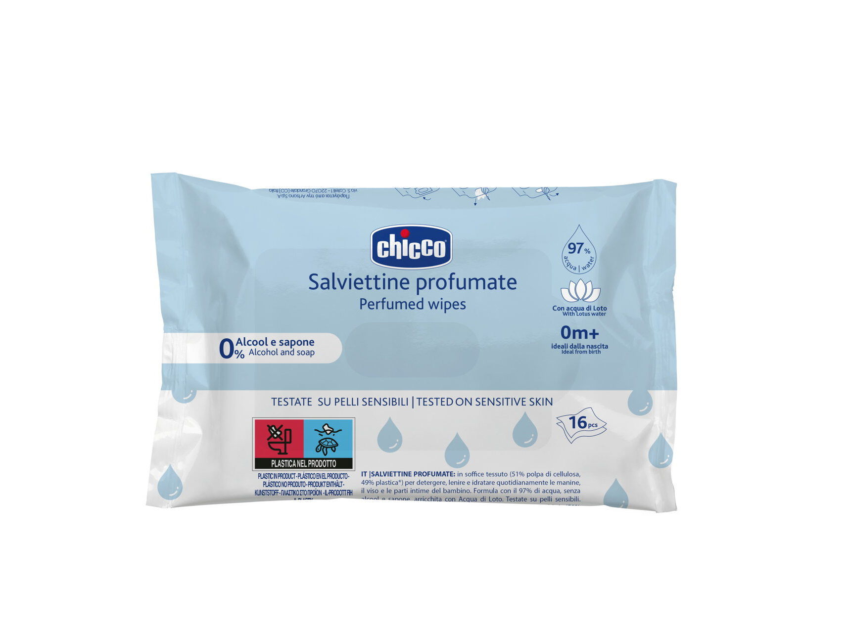 TOALHITAS CHICCO PERFUMADAS 16UN image number 1